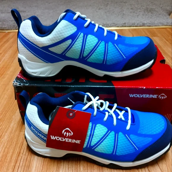 Wolverine Men’s Blue Athletic Work Sneakers - Picture 1 of 7